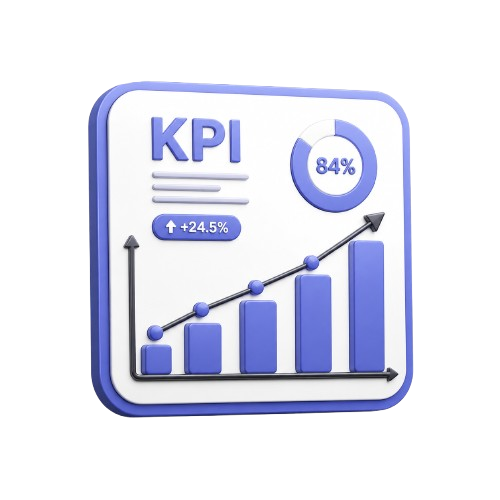 Icône graphique KPI