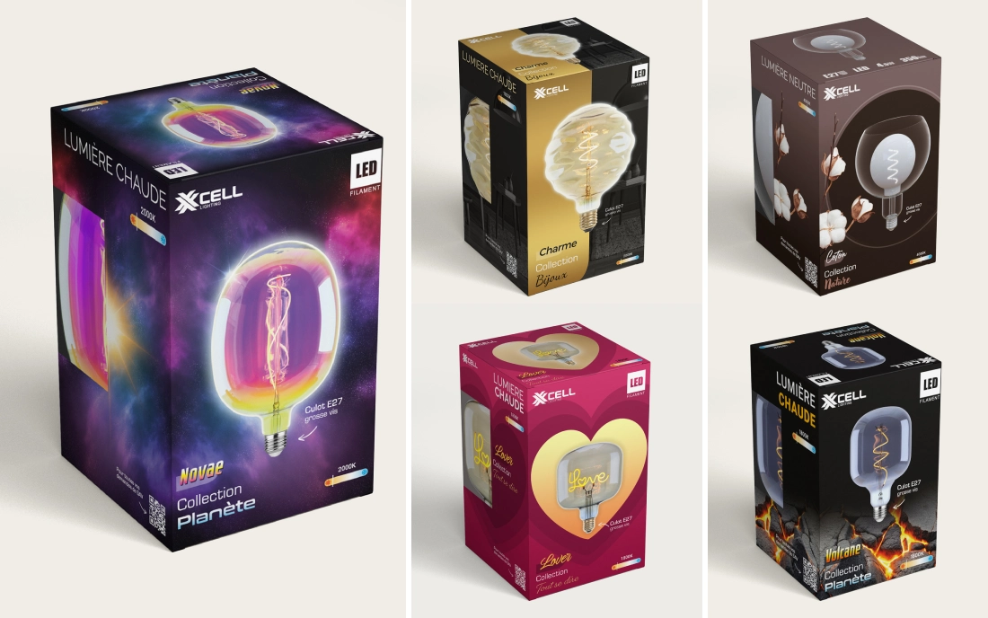 Création de packaging pour luminaire