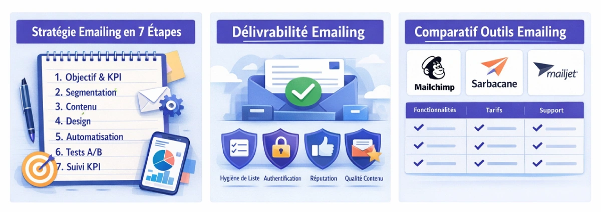 Email marketing : campagne emailing sur écran